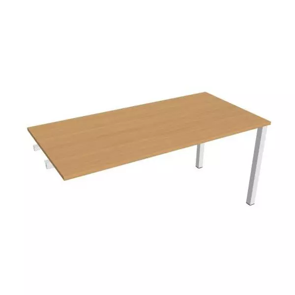 Rokovací stôl Uni k pozdĺ. reťazeniu, 160x75,5x80 cm, buk/biela