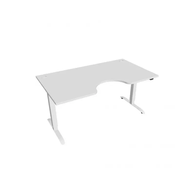Pracovný stôl Motion Ergo, ZO, 2S, 160x70,5-120,5x90 cm, biela/biela Pracovný stôl Motion Ergo, ZO, 2S, 160x70,5-120,5x90 cm, biela/biela