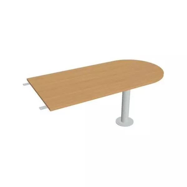 Doplnkový stôl Flex, 160x75,5x80 cm, buk/kov