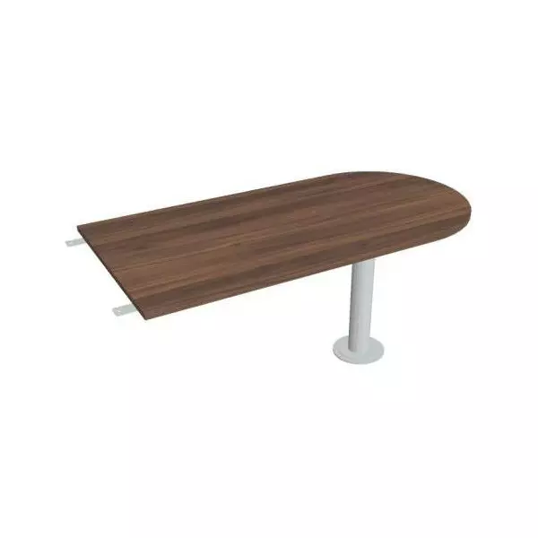 Doplnkový stôl Flex, 160x75,5x80 cm, orech/kov