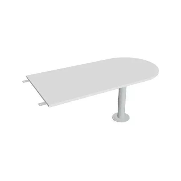 Doplnkový stôl Flex, 160x75,5x80 cm, biela/kov