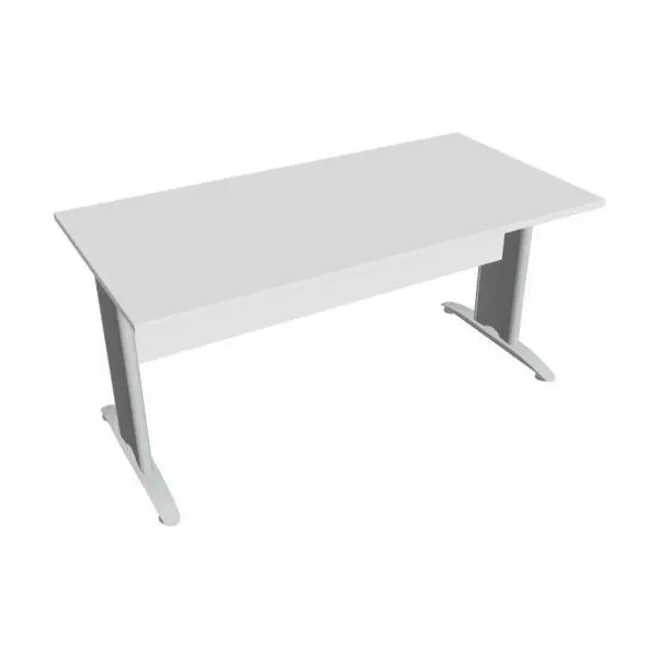 Rokovací stôl Cross, 160x75,5x80 cm, biely/kov