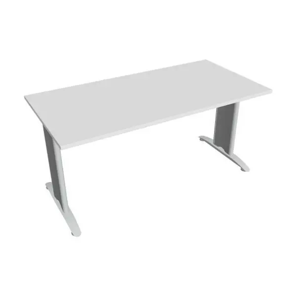 Rokovací stôl Flex, 160x75,5x80 cm, biely/kov
