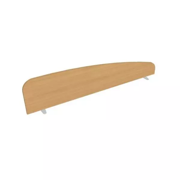 Paraván Hobis na plochu stola, oblý, 180 cm, buk