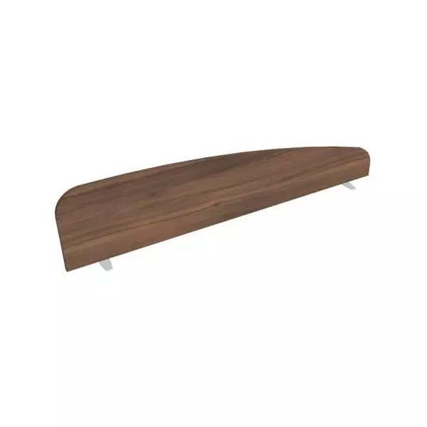 Paraván Hobis na plochu stola, oblý, 180 cm, orech