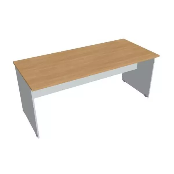 Rokovací stôl Gate, 180x75,5x80 cm, dub/sivá
