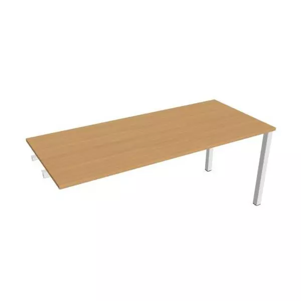 Rokovací stôl Uni k pozdĺ. reťazeniu, 180x75,5x80 cm, buk/biela