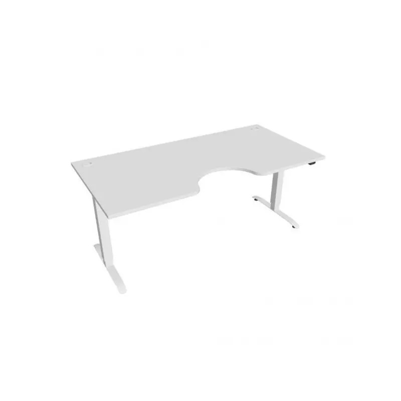 Pracovný stôl Motion Ergo, ZO, 2S, 180x70,5-120,5x90 cm, biela/biela Pracovný stôl Motion Ergo, ZO, 2S, 180x70,5-120,5x90 cm, biela/biela