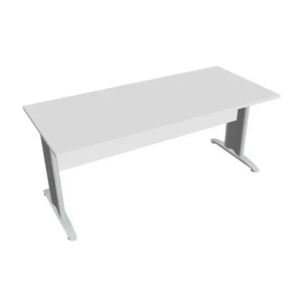 Rokovací stôl Cross, 180x75,5x80 cm, biely/kov