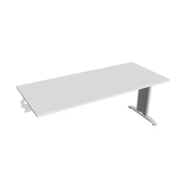 Rokovací stôl Flex, 180x75,5x80 cm, biely/kov