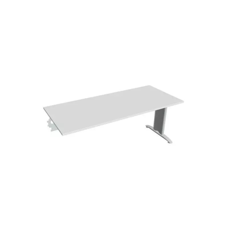 Rokovací stôl Flex, 180x75,5x80 cm, biely/kov Rokovací stôl Flex, 180x75,5x80 cm, biely/kov