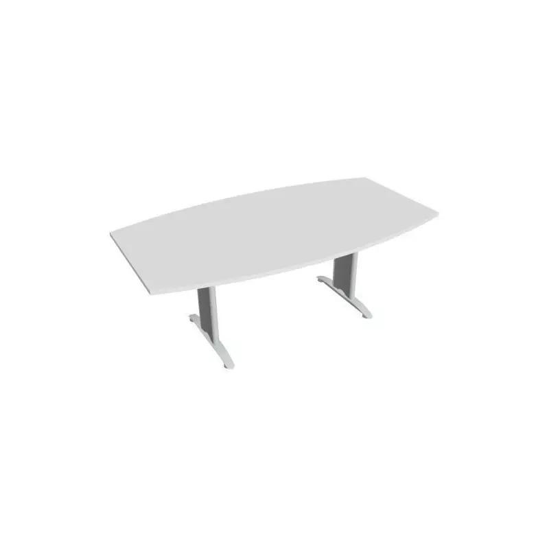 Rokovací stôl Flex, 200x75,5x110 cm, biely/kov Rokovací stôl Flex, 200x75,5x110 cm, biely/kov