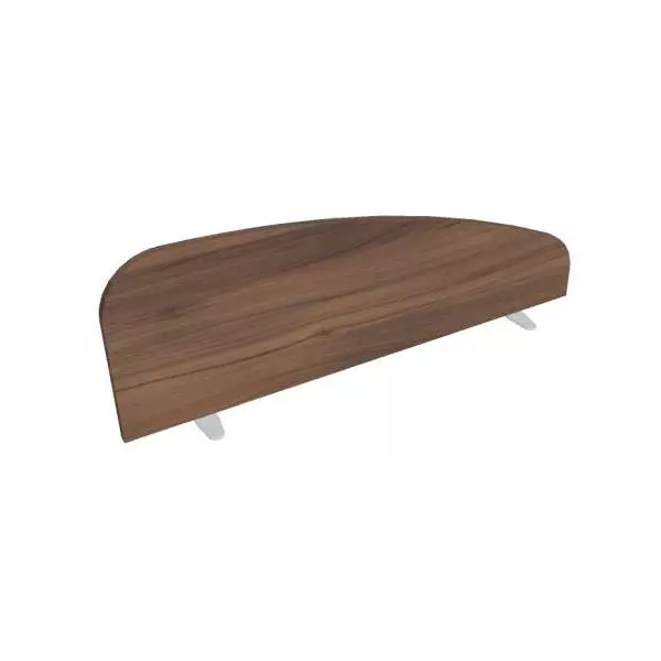 Paraván Hobis na plochu stola, oblý, 120 cm, orech