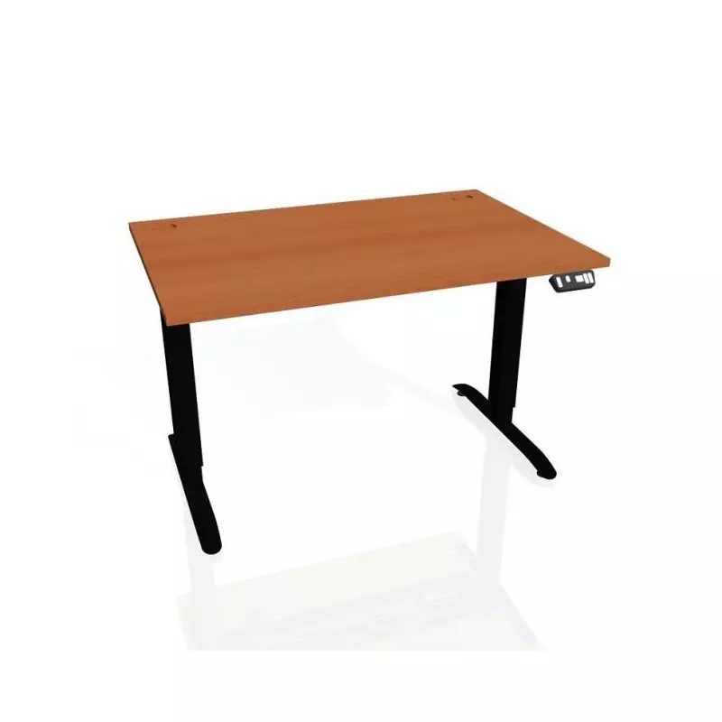 Pracovný stôl Motion, PO, 3S, 180x61 - 128x80 cm, čerešňa/čierna Pracovný stôl Motion, PO, 3S, 180x61 - 128x80 cm, čerešňa/čierna