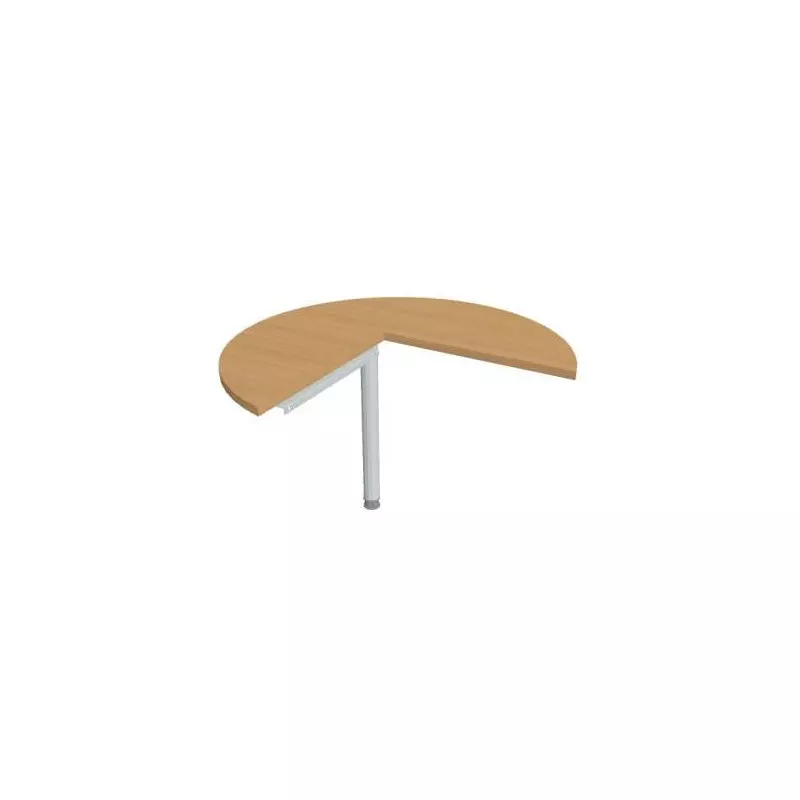 Doplnkový stôl Cross, pravý, 100x75,5x(60x60) cm, buk/kov Doplnkový stôl Cross, pravý, 100x75,5x(60x60) cm, buk/kov