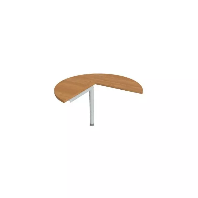 Doplnkový stôl Cross, pravý, 100x75,5x(60x60) cm, jelša/kov Doplnkový stôl Cross, pravý, 100x75,5x(60x60) cm, jelša/kov