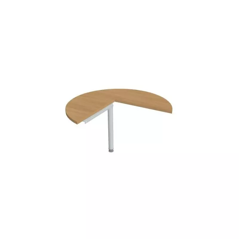 Doplnkový stôl Cross, pravý, 100x75,5x(60x60) cm, dub/kov Doplnkový stôl Cross, pravý, 100x75,5x(60x60) cm, dub/kov