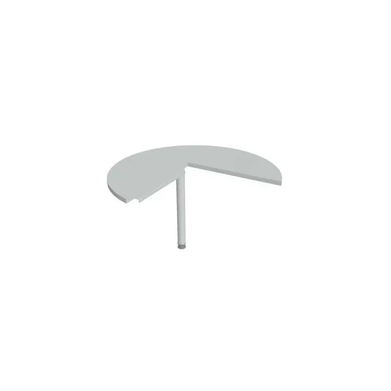 Doplnkový stôl Cross, pravý, 100x75,5x(60x60) cm, sivá/kov Doplnkový stôl Cross, pravý, 100x75,5x(60x60) cm, sivá/kov