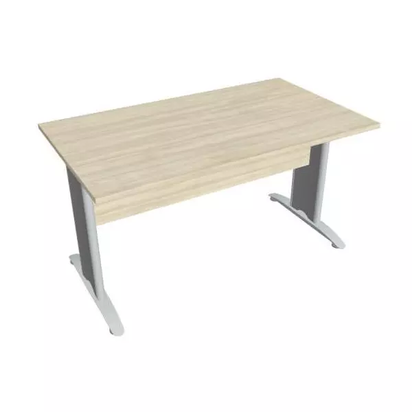Rokovací stôl Cross, 140x75,5x80 cm, agát/kov