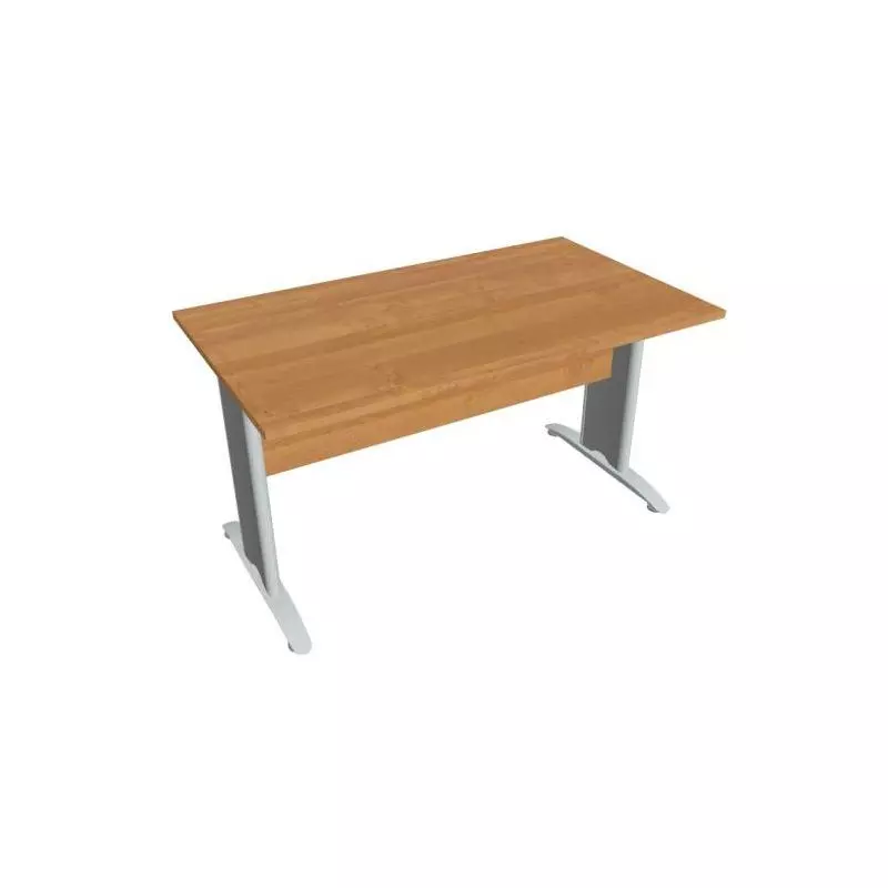 Rokovací stôl Cross, 140x75,5x80 cm, jelša/kov Rokovací stôl Cross, 140x75,5x80 cm, jelša/kov