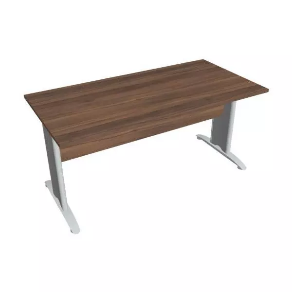Rokovací stôl Cross, 160x75,5x80 cm, orech/kov