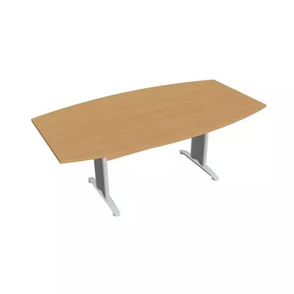 Rokovací stôl Cross, 200x75,5x110 cm, buk/kov