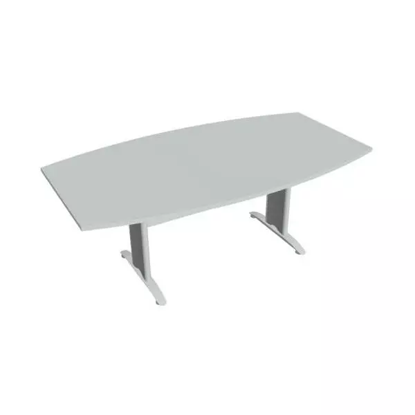 Rokovací stôl Cross, 200x75,5x110 cm, sivý/kov