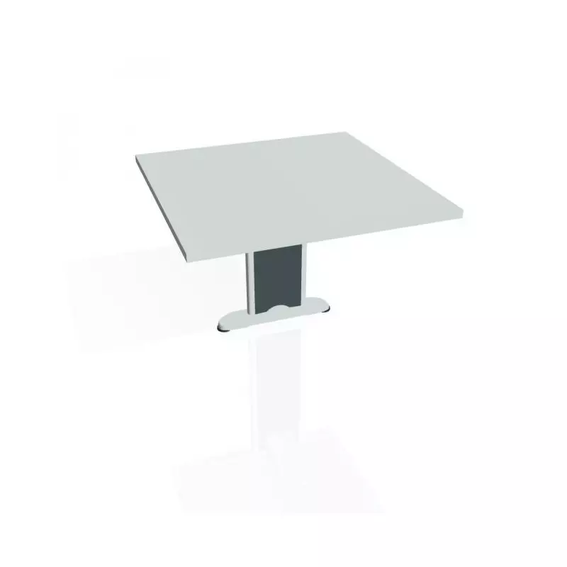 Doplnkový stôl Cross, 80x75,5x80 cm, sivá/kov Doplnkový stôl Cross, 80x75,5x80 cm, sivá/kov