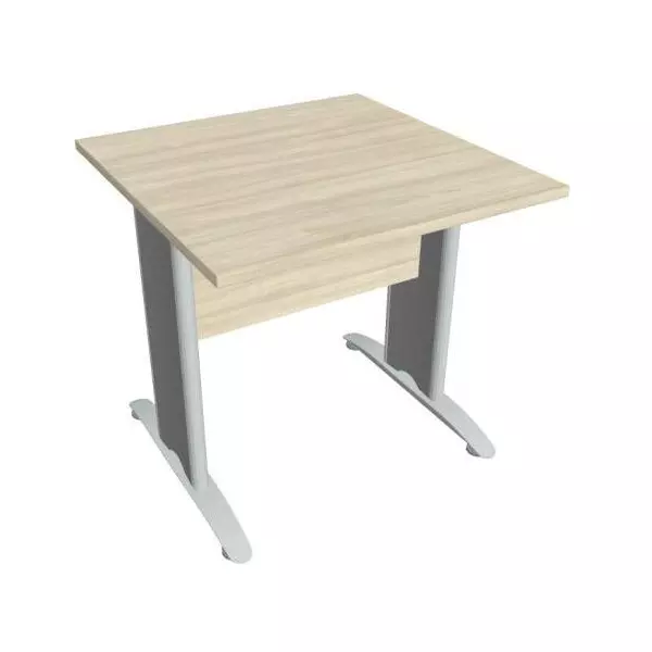 Rokovací stôl Cross, 80x75,5x80 cm, agát/kov