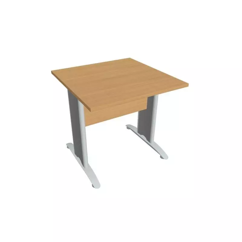 Rokovací stôl Cross, 80x75,5x80 cm, buk/kov Rokovací stôl Cross, 80x75,5x80 cm, buk/kov