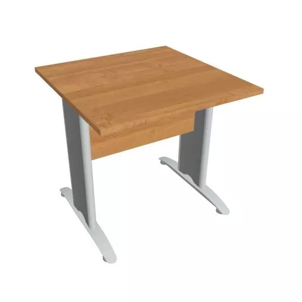 Rokovací stôl Cross, 80x75,5x80 cm, jelša/kov