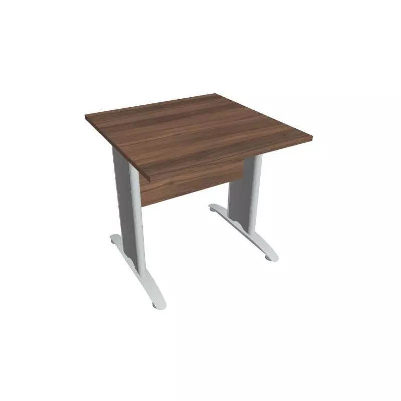 Rokovací stôl Cross, 80x75,5x80 cm, orech/kov Rokovací stôl Cross, 80x75,5x80 cm, orech/kov