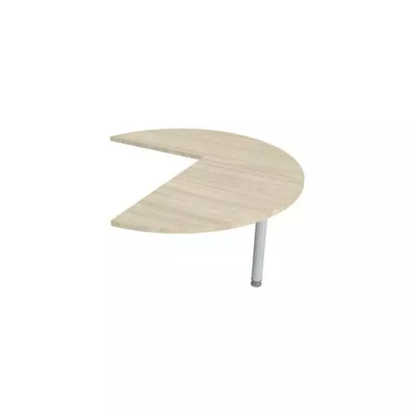 Doplnkový stôl Flex, pravý, 120x75,5x(60x80) cm, agát/kov