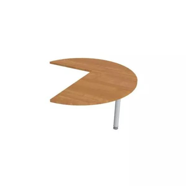 Doplnkový stôl Flex, pravý, 120x75,5x(60x80) cm, jelša/kov