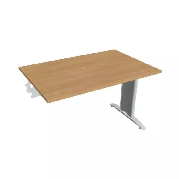 Rokovací stôl Flex, 120x75,5x80 cm, dub/kov