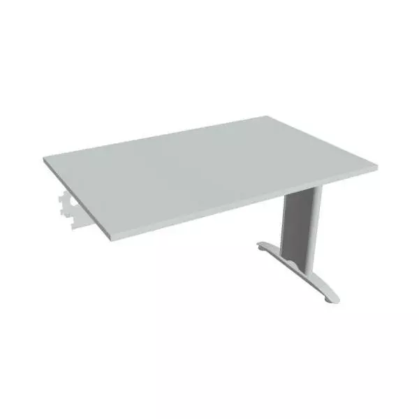 Rokovací stôl Flex, 120x75,5x80 cm, sivý/kov
