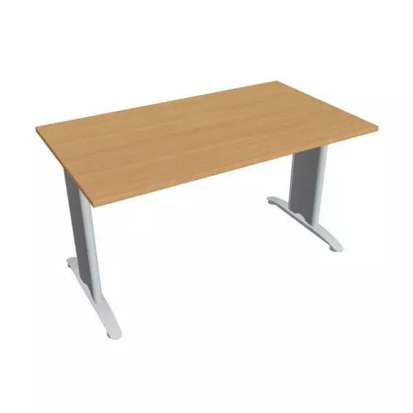 Rokovací stôl Flex, 140x75,5x80 cm, buk/kov