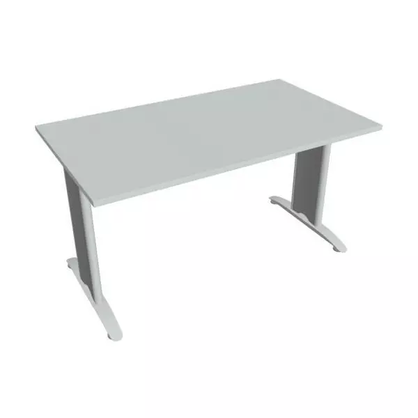 Rokovací stôl Flex, 140x75,5x80 cm, sivý/kov