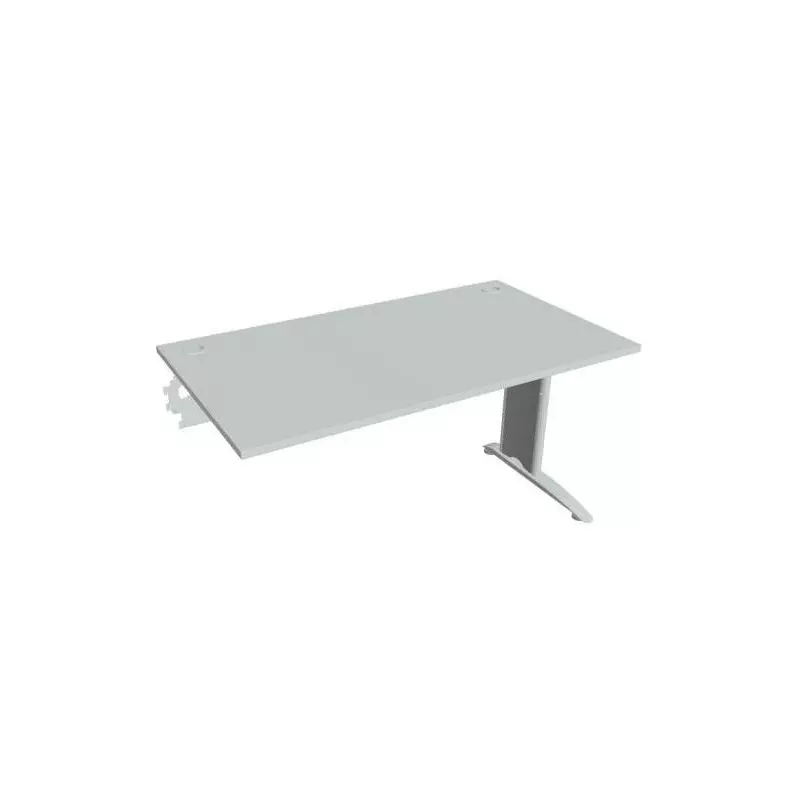 Pracovný stôl Flex, 140x75,5x80 cm, sivý/kov Pracovný stôl Flex, 140x75,5x80 cm, sivý/kov