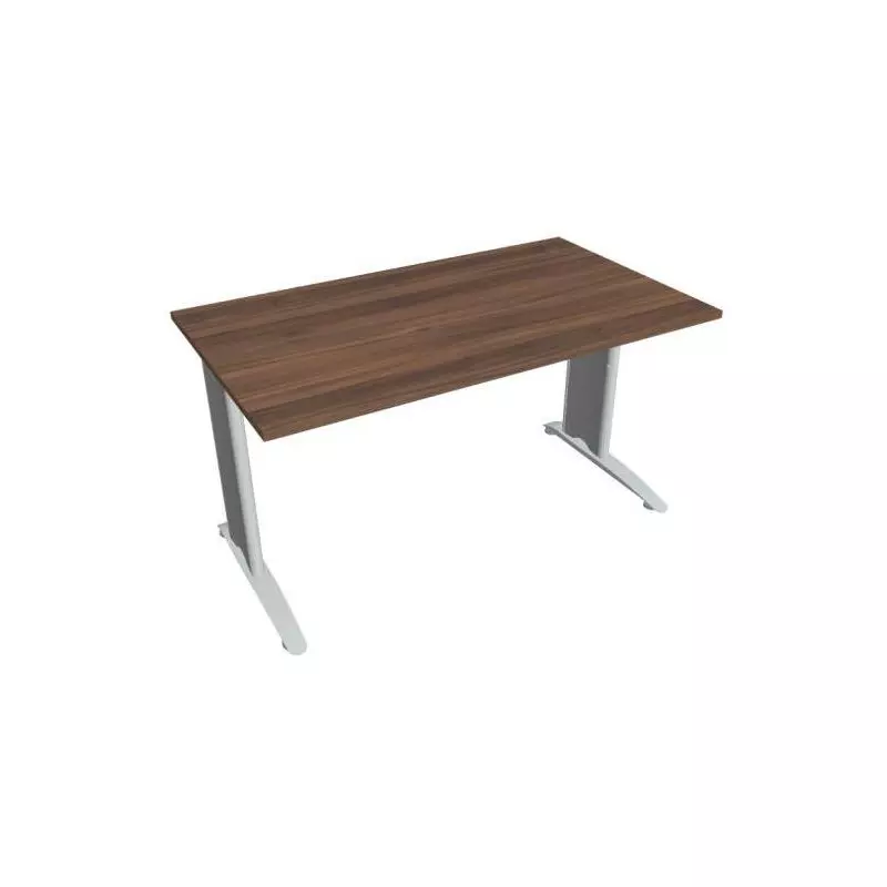 Pracovný stôl Flex, 140x75,5x80 cm, orech/kov Pracovný stôl Flex, 140x75,5x80 cm, orech/kov