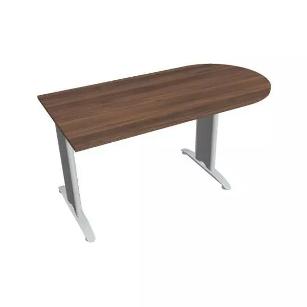 Doplnkový stôl Flex, 160x75,5x80 cm, orech/kov