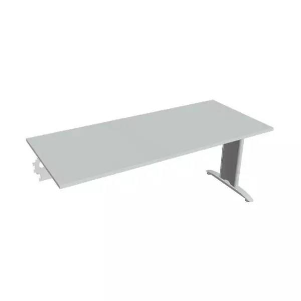 Rokovací stôl Flex, 180x75,5x80 cm, sivý/kov