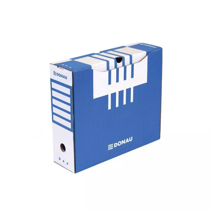 Archívny box DONAU 100mm modrý Archívny box DONAU 100mm modrý