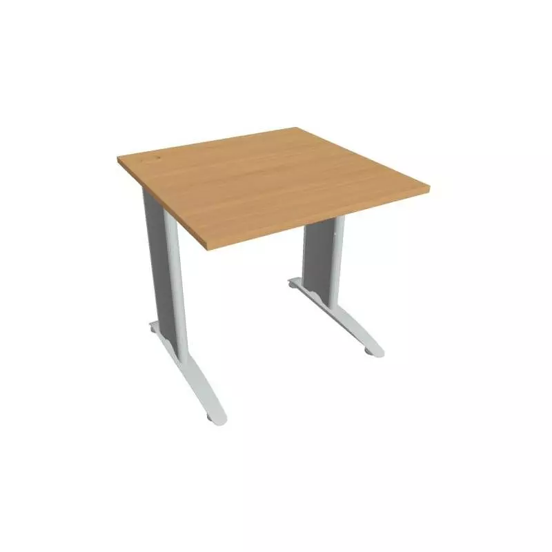 Pracovný stôl Flex, 80x75,5x80 cm, buk/kov Pracovný stôl Flex, 80x75,5x80 cm, buk/kov