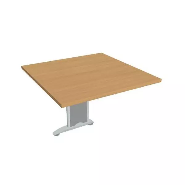 Doplnkový stôl Flex, 80x75,5x80 cm, buk/kov