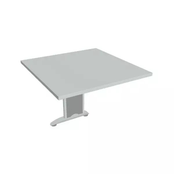 Doplnkový stôl Flex, 80x75,5x80 cm, sivý/kov