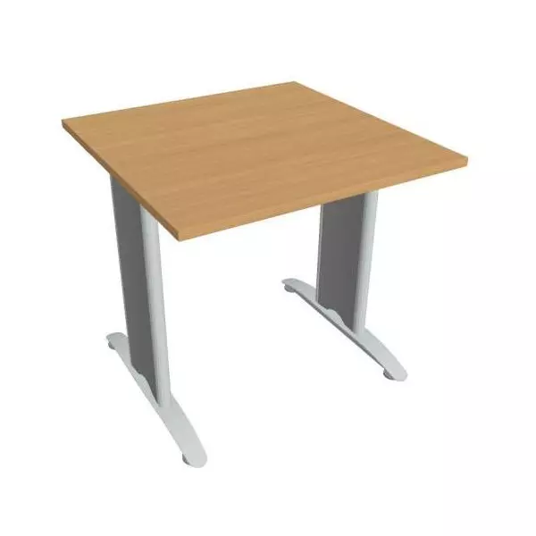 Rokovací stôl Flex, 80x75,5x80 cm, buk/kov