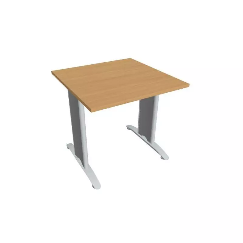 Rokovací stôl Flex, 80x75,5x80 cm, buk/kov Rokovací stôl Flex, 80x75,5x80 cm, buk/kov
