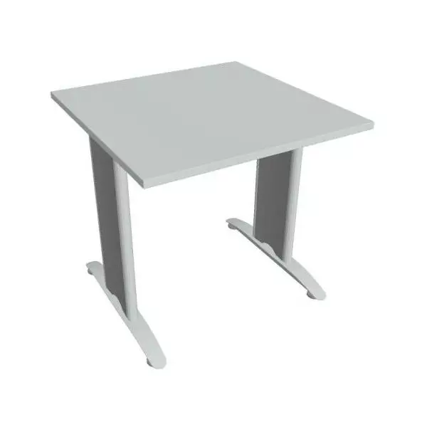 Rokovací stôl Flex, 80x75,5x80 cm, sivý/kov