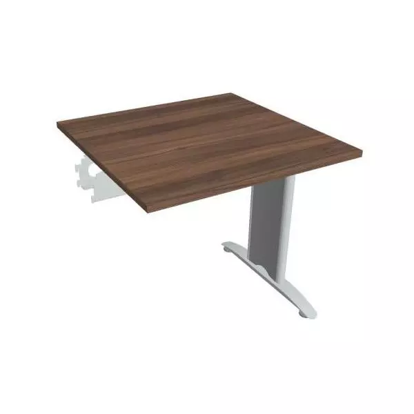 Rokovací stôl Flex, 80x75,5x80 cm, orech/kov